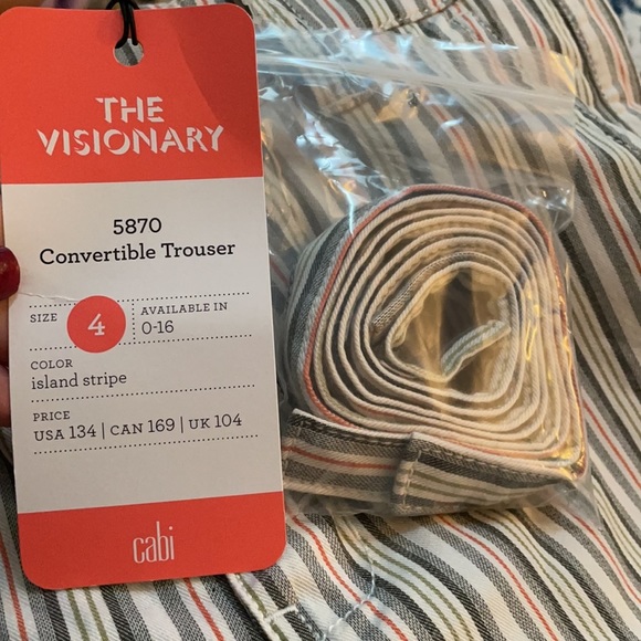 🌸 Cabi 5870 Convertible Trouser Size 4 & 10 NWT - Picture 4 of 5